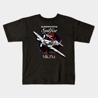 Supermarine Spitfire MK.IXc WW2 Fighter Plane Kids T-Shirt